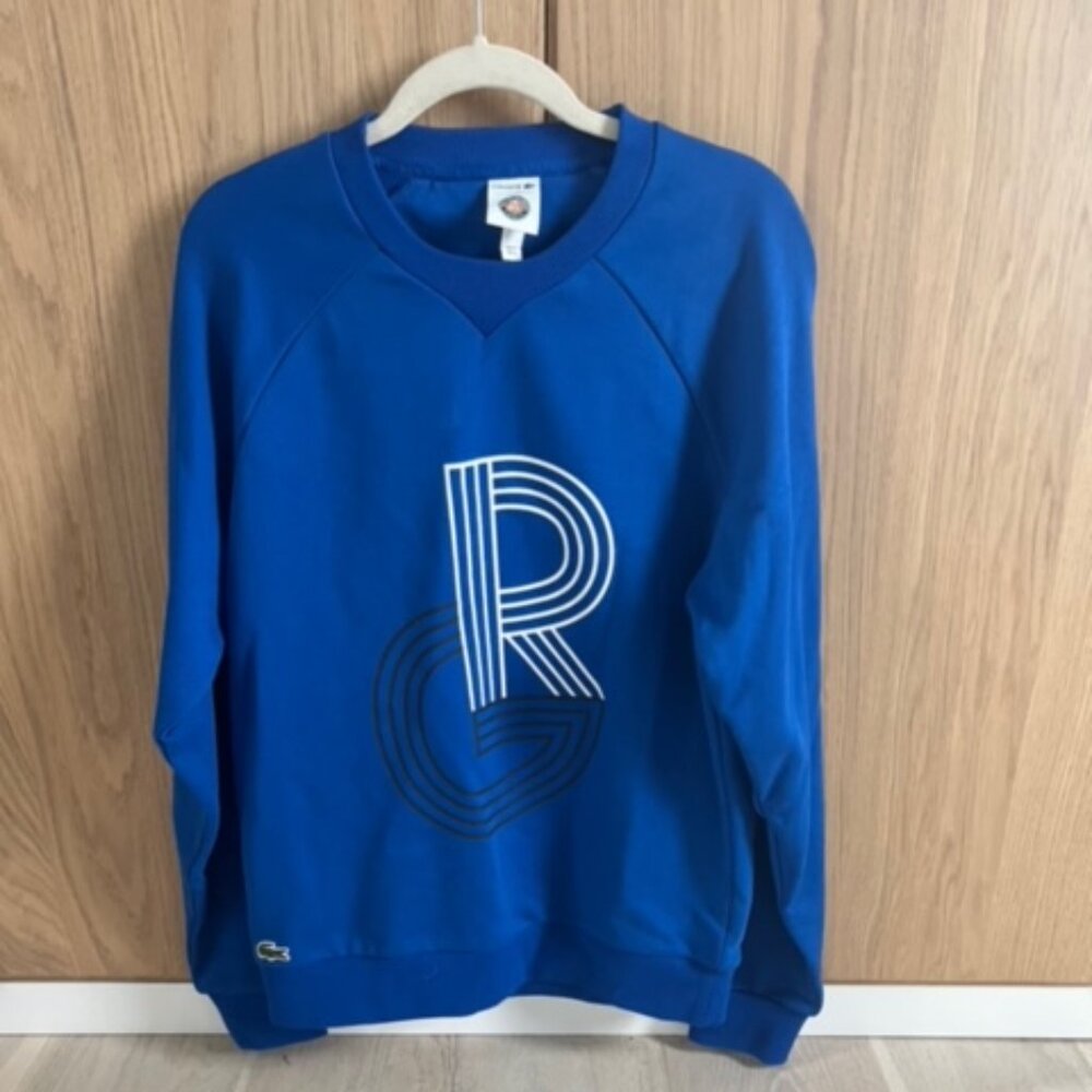 Mens Roland Garros (French Open) Lacoste Sweatshirt - Size Small